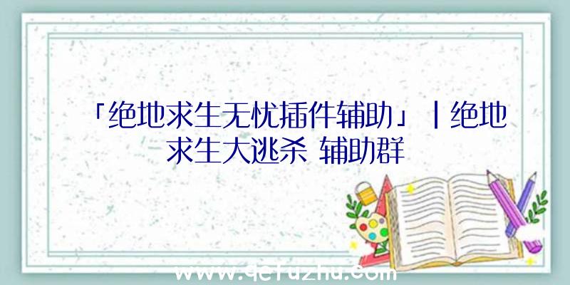 「绝地求生无忧插件辅助」|绝地求生大逃杀